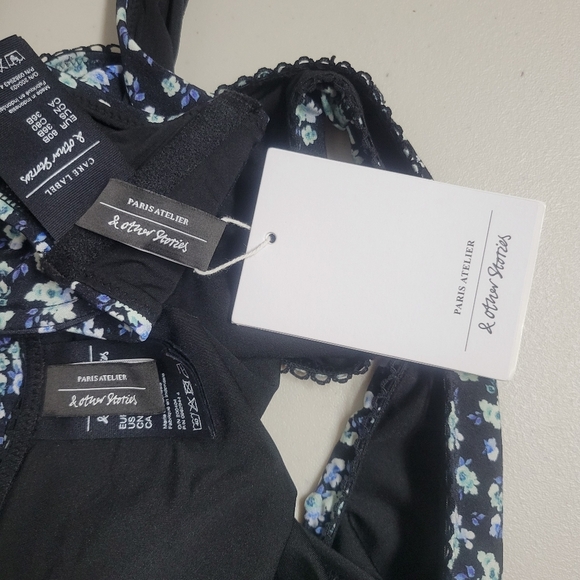 Paris Atelier & Other Stories NWT Swimwear Bikini Set Just The Top Is New. - Picture 5 of 9